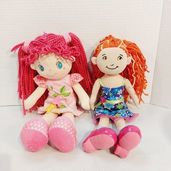 Set of 2 Plush Dolls 13" - Picture 1 of 6